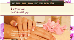 Desktop Screenshot of ellinwoodnailsalon.com